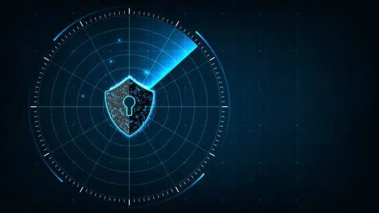 A digital shield that depicts cyber security solution